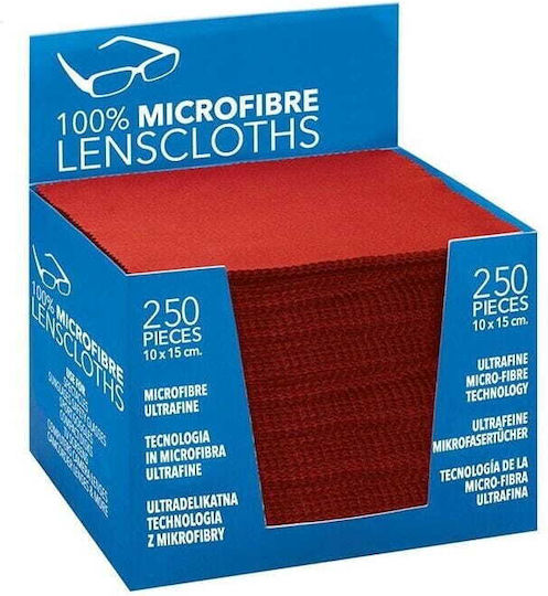 Microfiber Cloth Glasses Red 15x10