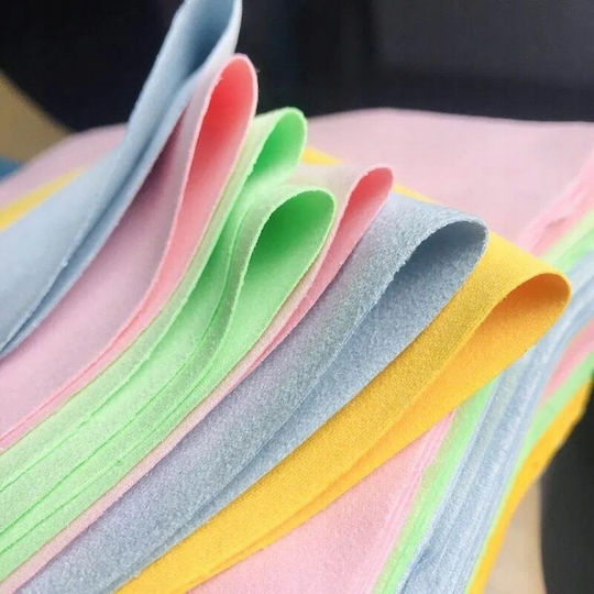 Glasses Cloth 14.5x17.5cm 4pcs Microfiber Mix Colors Glasses