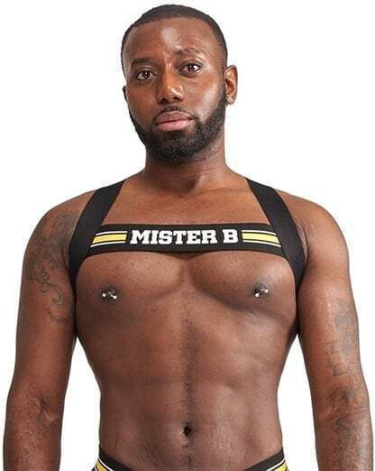 Mister B Ανδρικό Harness Μαύρο
