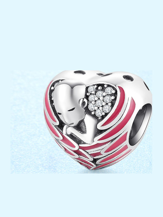 Trusky Charm Talisman Inimă din Argint cu Zircon