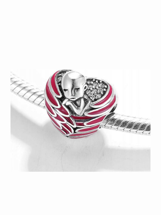 Trusky Charm Talisman Inimă din Argint cu Zircon