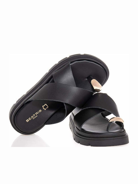 Γυναικεία Σανδάλια Flatforms Μαύρα