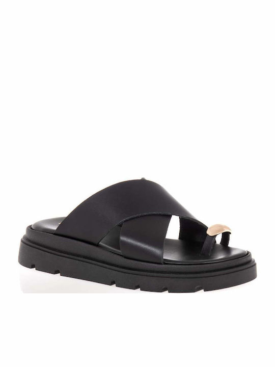 Γυναικεία Σανδάλια Flatforms Μαύρα