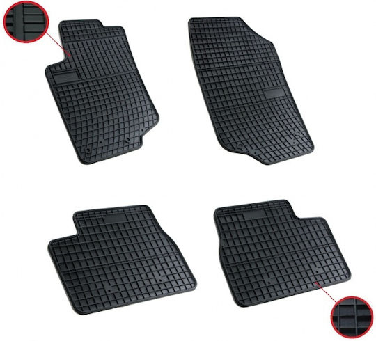 Set Covoare Auto Cauciuc 4 Buc Peugeot 207 2006 2012