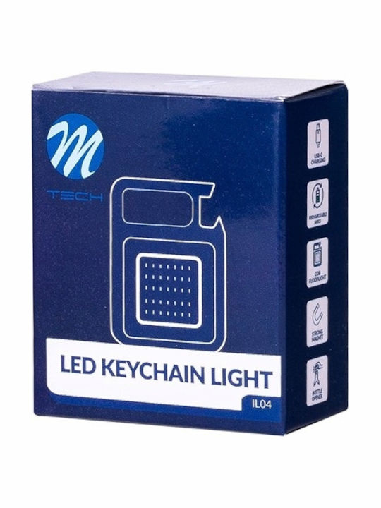 Powerful Mini Led Pocket Flashlight Keychain Magnet Opener Stand Usb-c