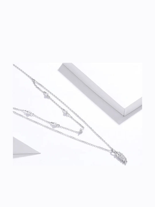 Trusky Double Silver Necklace