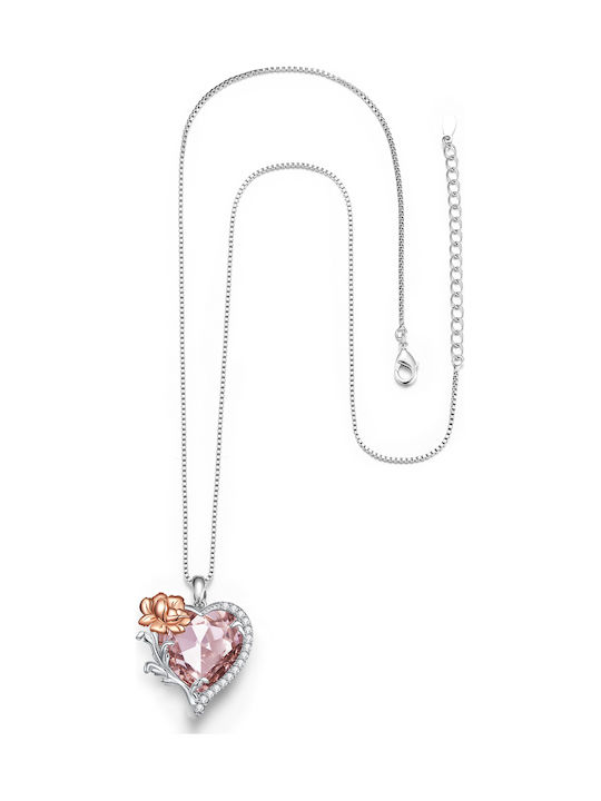 Trusky Colier Cu Design Inima Din Argint Cu Zircon