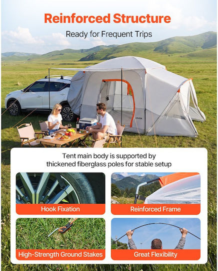 Vevor SUV Σκηνή Camping Αυτοκινήτου 3 Εποχών για 9 Άτομα 396x305εκ.