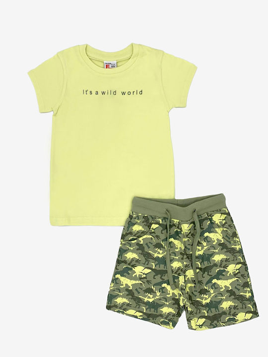 Funky Kids Clothing Set with Shorts Lemon 2 Pieces
