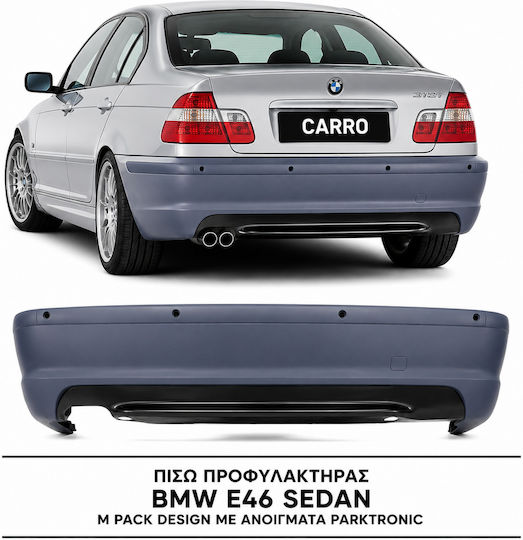 Задна броня BMW E46 Седан M Pack Дизайн Отвори за парктроник