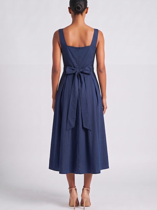 Summer Midi Dress for Wedding / Christening Blue