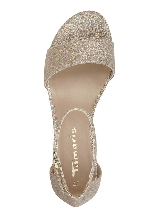 Damen Sandalen Gold