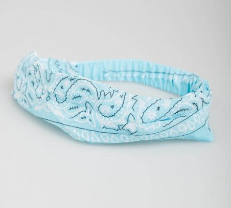 Bandana Baumwoll Elastisch Hinten Fuchsie