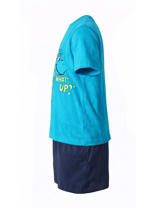 Happy Touch Kinder Schlafanzug Sommerlich Turquoise