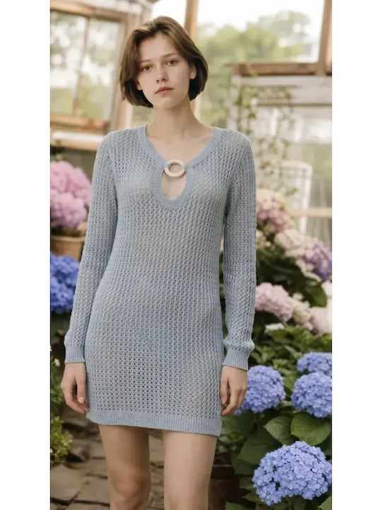 Modern Ocean Rochie Scurtă De Plajă Pentru Femei Gri