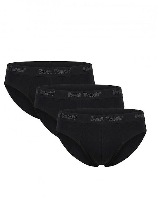 Slipuri pentru bărbați Negre 3Pachet