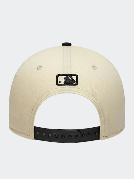 New Era New York Mets Mlb Side Script Кремава 9forty M-crown Регулираща Се Капачка Унисекс Многоцветна