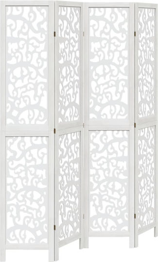 vidaXL Decorativ Paravan Lemn cu 4 Panouri 140x200cm
