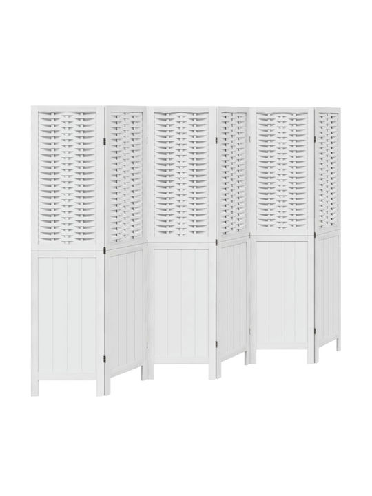 vidaXL Decorative Room Divider Wooden with 6 Panels 210x160cm