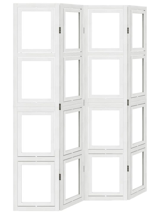 vidaXL Decorativ Paravan Lemn cu 4 Panouri 140x180cm