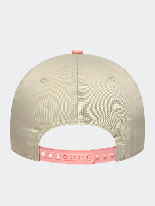 New Era Детска Шапка С Козирка Текстил 9forty Бежова