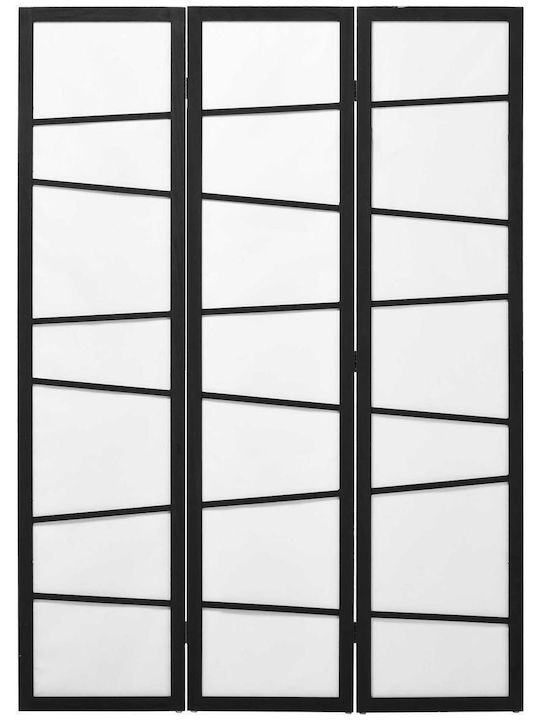 HomCom Διακοσμητικό Παραβάν Ξύλινο με 3 Φύλλα 135x170cm