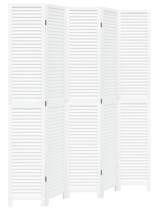 vidaXL Dekorativer Raumteiler Hölzernes mit 5 Paneelen 175x220cm