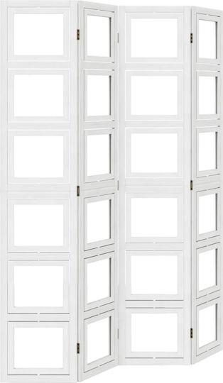 vidaXL Decorativ Paravan Lemn cu 4 Panouri 140x200cm