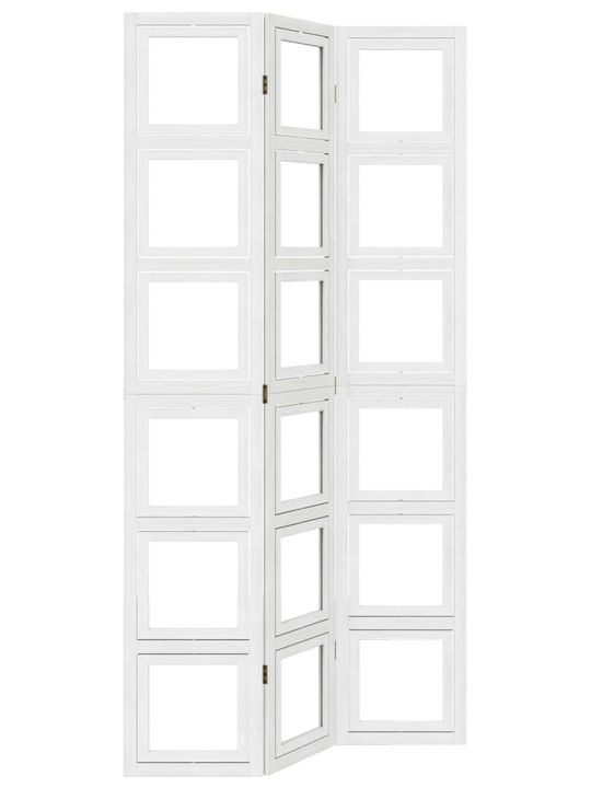 vidaXL Dekorativer Raumteiler Hölzernes mit 3 Paneelen 105x220cm