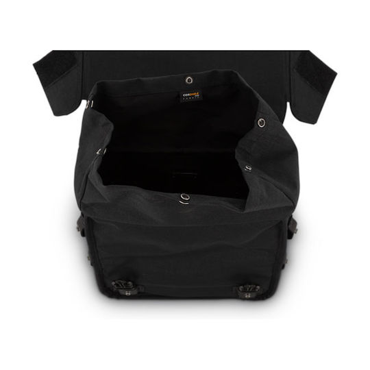 Burly Voyager Motorcycle Saddle Bags Set in Black Colour