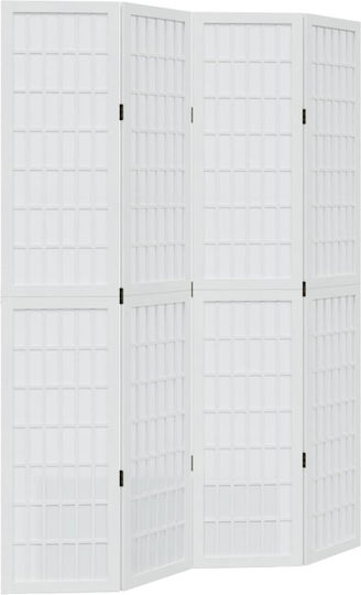 vidaXL Decorativ Paravan Lemn cu 4 Panouri 140x200cm