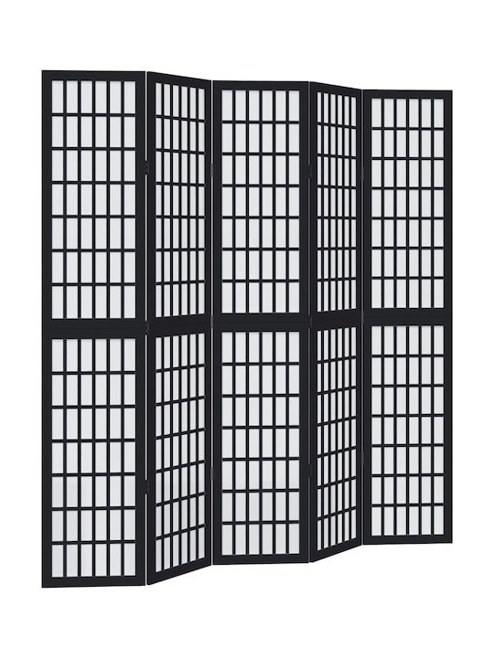 vidaXL Decorativ Paravan Lemn cu 5 Panouri 175x200cm