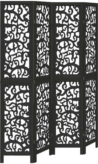 vidaXL Decorativ Paravan Lemn cu 4 Panouri 140x200cm