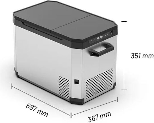 Zone Denmark Tragbares Kühlschrank 35lt 100-240V Graues