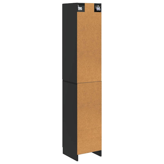 vidaXL Coloană De Baie De Pardoseală M33xA34.5xÎ87cm Neagră