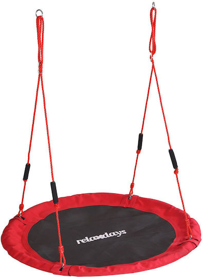 Relaxdays Leagăn Tip Cuib Suspendat 175x120x120 cm Alb