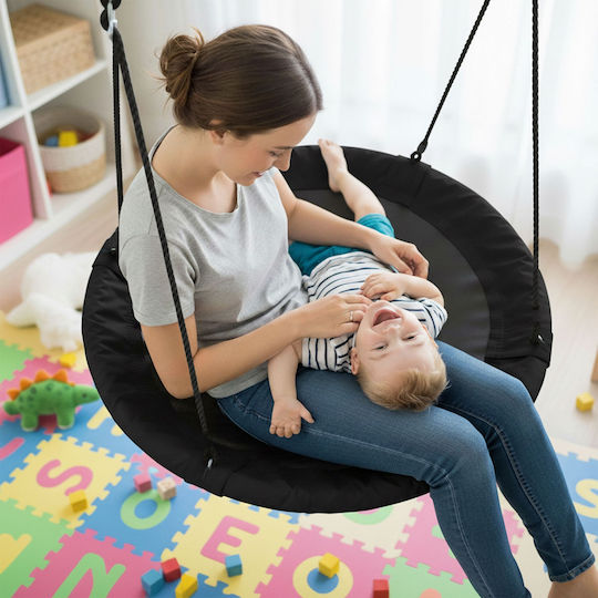 Relaxdays Relaxdays Kinder Schaukeln Nest Aufhängen 150x110x110cm Weiß
