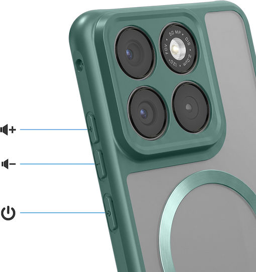 Avizar Handyhülle Motorola Edge 70 Fusion Verstärkt Kompatibel mit Magsafe Grüne