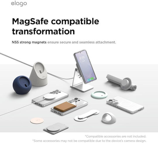 Case Samsung Galaxy S26 Ultra Elago Magnetic Hybrid Hard Magsafe Transparent Egs26mshb69-tr