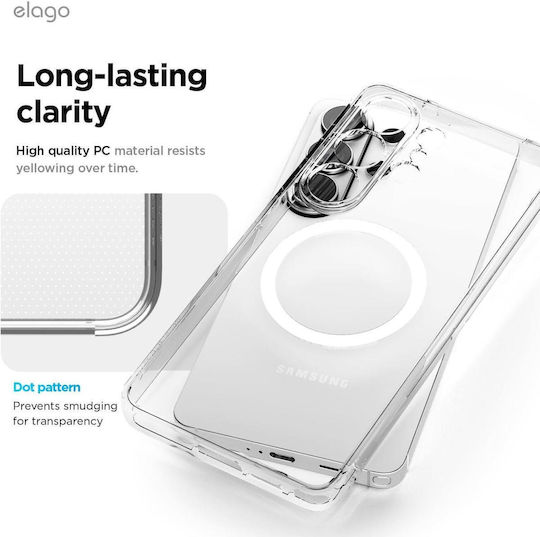 Case Samsung Galaxy S26 Ultra Elago Magnetic Hybrid Hard Magsafe Transparent Egs26mshb69-tr