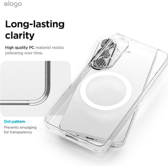 Samsung Galaxy S26 Elago Magnetic Hybrid Hard Case Magsafe Transparent Egs26mshb62-tr