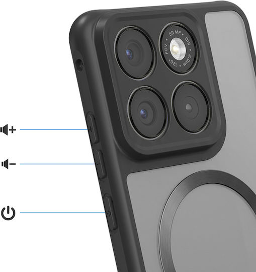 Avizar Handyhülle Motorola Edge 70 Fusion Verstärkt Kompatibel mit Magsafe Schwarz
