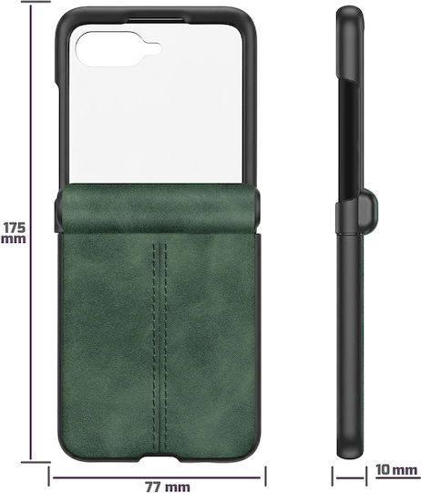 Avizar Case Motorola Razr 70 Tempered Glass Screen Protect Green