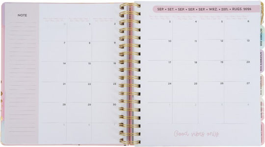 Diary Tri-Coastal Weekly 18-Month August 2026 January 2028 Pink