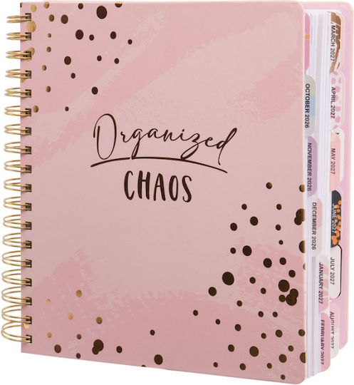 Diary Tri-Coastal Weekly 18-Month August 2026 January 2028 Pink