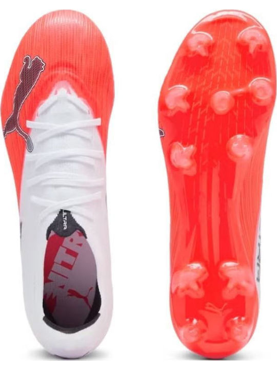 PUMA 7 Match Football Shoes with Cleats FG/AG Red
