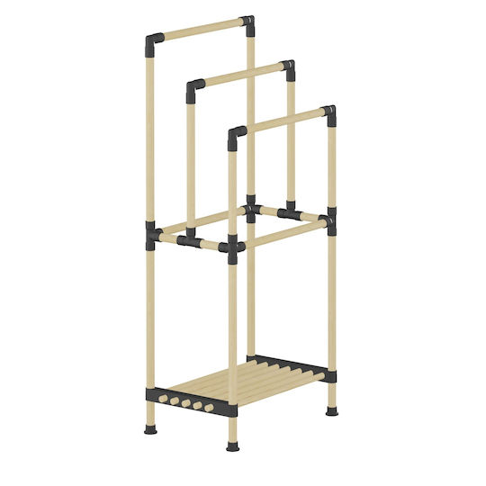 Seowood Στήλη Μπάνιου Δαπέδου 49x28x97cm Κίτρινη
