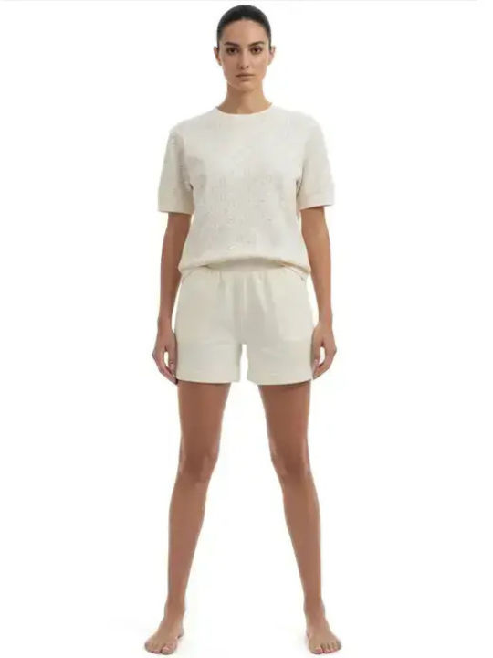 Damen-Shorts Off-White
