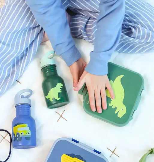 A Little Lovely Company Plastic Kids' Food Container Dinosaurs 0.9lt 18 x 17 x 5cm