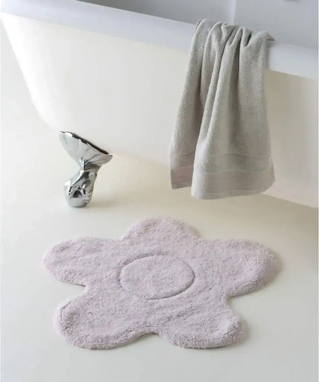 Kentia Bath Mat Cotton Round Daria 000081125 Lilac 60cm